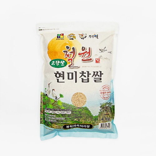[철원봉학미곡처리장]누룽지향 찹쌀 현미 4kg